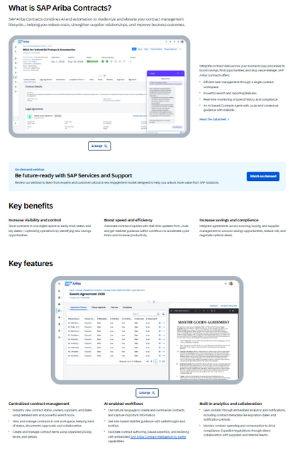 SAP Ariba Contracts: Enterprise-CLM in der SAP Spend-Management-Suite