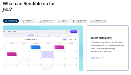 📨 Sendible — Sendible ist eine Social Media Management Plattform mit Fokus auf Agenturen, die unbegrenzte Nutzer in jedem Plan bietet und White-Label-Lösungen für Agenturmarken bereitstellt

Über Sendible: Sendible hat sich als verlässlicher Anbieter im Markt etabliert. Die Kernkompetenz des Unternehmens liegt in einer umfassenden Plattform-Lösung, die speziell für die Anforderungen moderner E-Commerce- und Marketing-Workflows konzipiert wurde. Im Mittelpunkt der Unternehmensphilosophie stehen Agentur-Firs