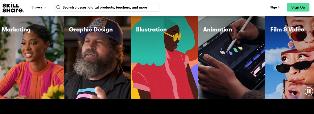 🎨 Skillshare — Online-Lernplattform für kreative Skills mit Praxis-Projekten