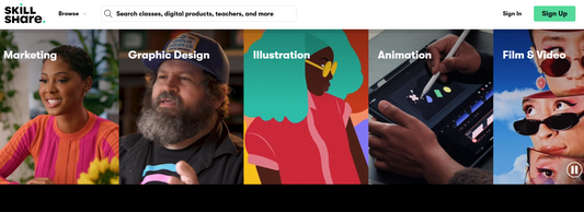 🎨 Skillshare — Online-Lernplattform für kreative Skills mit Praxis-Projekten