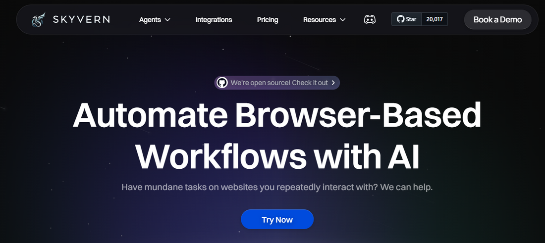 Skyvern – KI‑Automatisierung für Browser‑Workflows 🗺️