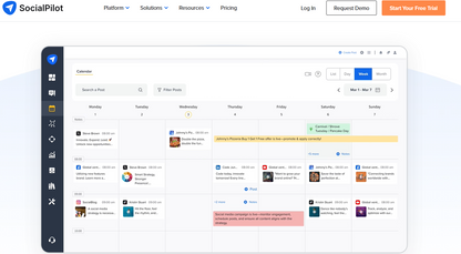 ✈️ SocialPilot — Faire Preisstaffel mit Bulk-Scheduling und White-Label-Optionen

Über SocialPilot: SocialPilot wurde 2014 in Indien gegründet und ist seitdem auf 177 Mitarbeiter und 19,5 Mio. Jahresumsatz gewachsen. Im Juli 2025 wurde SocialPilot für über 50 Millionen von der schwedischen group.one übernommen.

SocialPilot richtet sich an Marketing-Agenturen, kleine und mittelständische Unternehmen und Marken.
