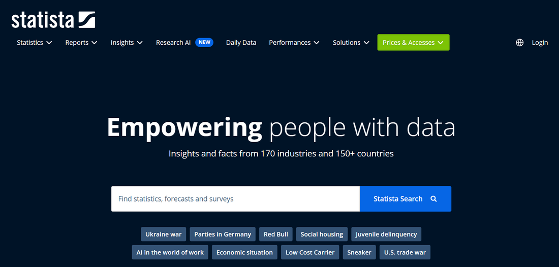 Statista: Ihr Portal für Marktdaten, Statistiken und Business Intelligence