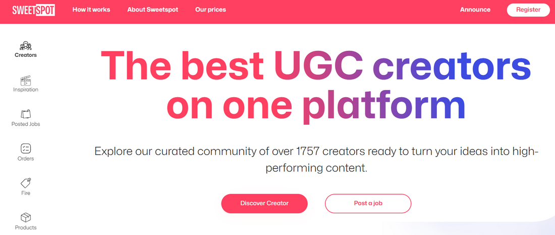Sweetspot.video 🎬 – Deine Plattform für kreative UGC-Videos und Markenkooperationen 🪴