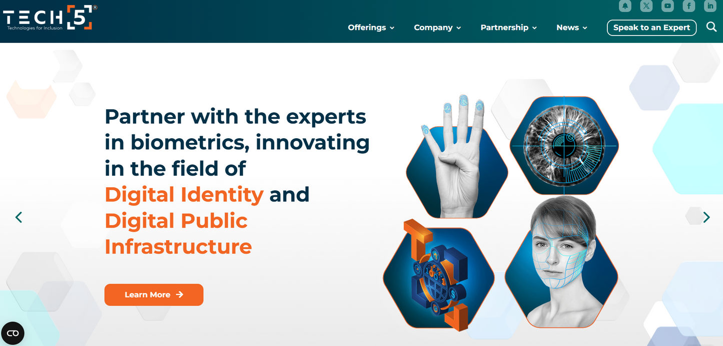 TECH5: Inklusive, biometrische Sicherheit für die vernetzte Welt! ✨🌍