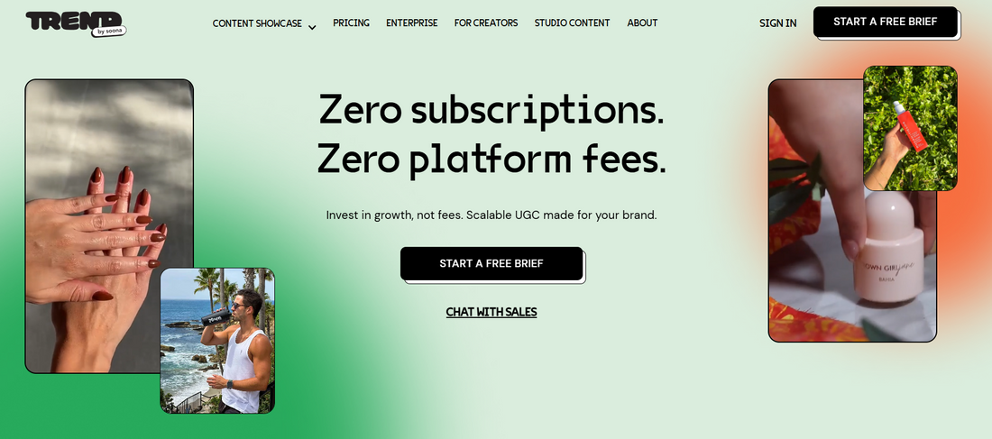 Trend.io 🌟📸 – Dein kreatives UGC-Content-Studio für Marken, die auffallen 🚀✨🎥