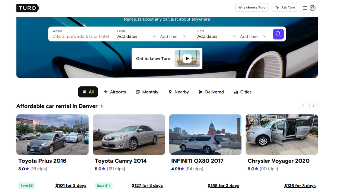 Turo – Carsharing neu gedacht🛠️🗺️