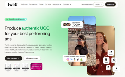 🇺🇸 ✨ Twirl — Kuratierte Beauty-UGC mit Creative-Strategy-Support und 8K Creators