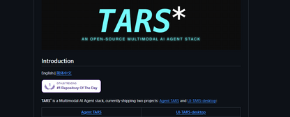 👁️ UI-TARS Desktop — ist ByteDances Open-Source Multimodal-AI-Agent-Stack (Apache 2.0), der auf einem Vision-Language-Modell basiert und Desktops durch reines visuelles Verstehen steuert — ohne DOM-Parsing