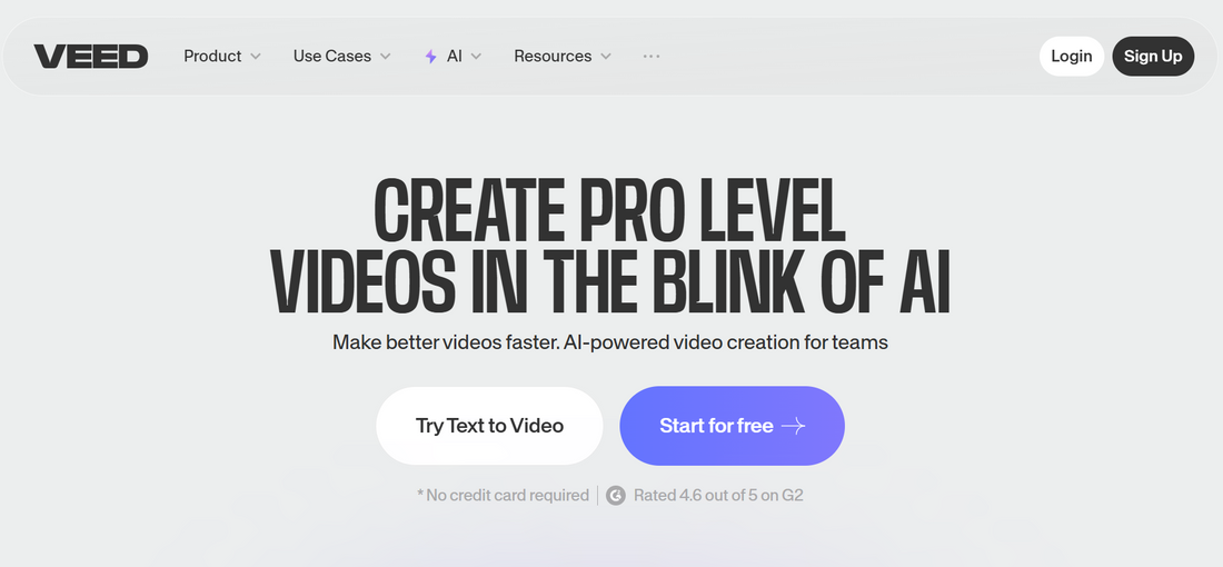 VEED.IO: KI-gestützter Online Video Editor für professionelle Videos