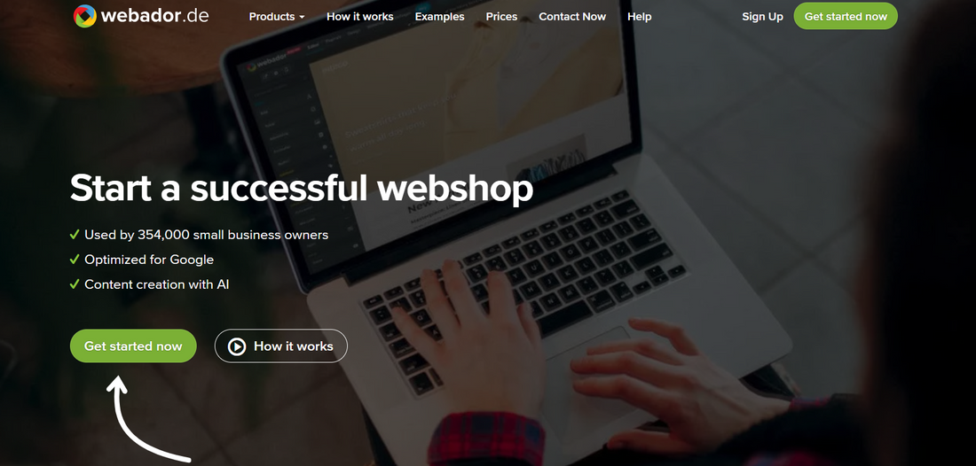 🛒 Webador — Hosting + Webshop + Domain in einem Paket