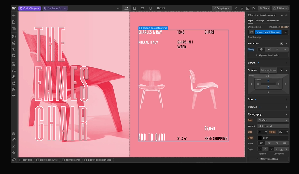 🛒 Webflow — Visueller Website-Builder mit voller E-Commerce-Power