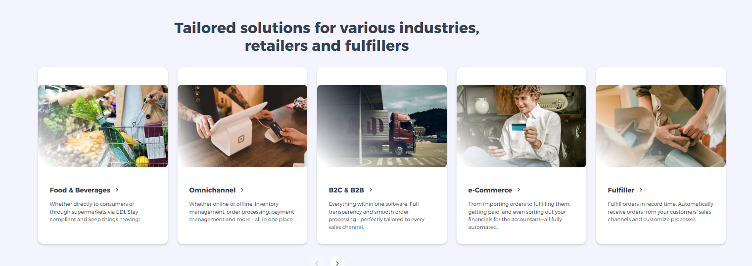 Food , Omnichannel , B2C B2B , E-commerce ,fulfiller