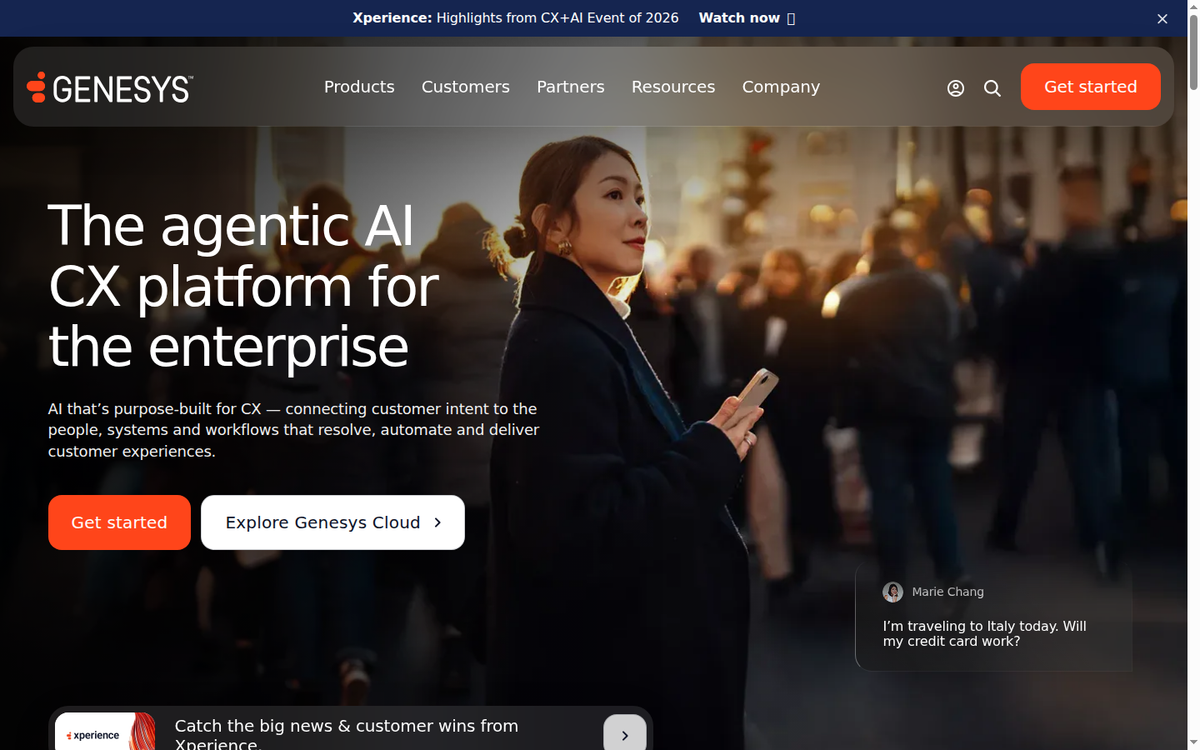 🔶 Genesys – Erster Hero-Container der Hauptseite (Above-the-Fold)