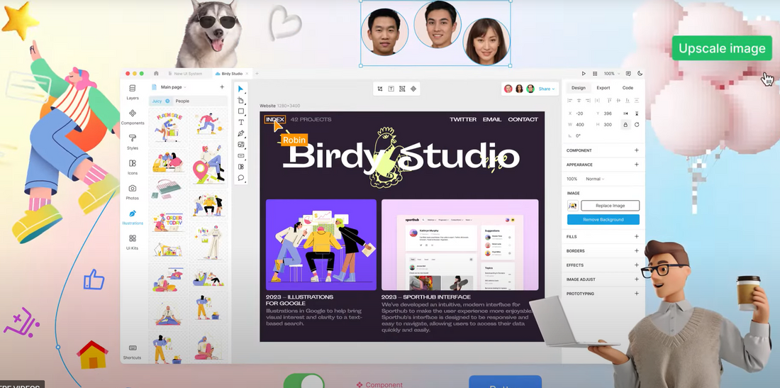 Film crew setting up lights on set